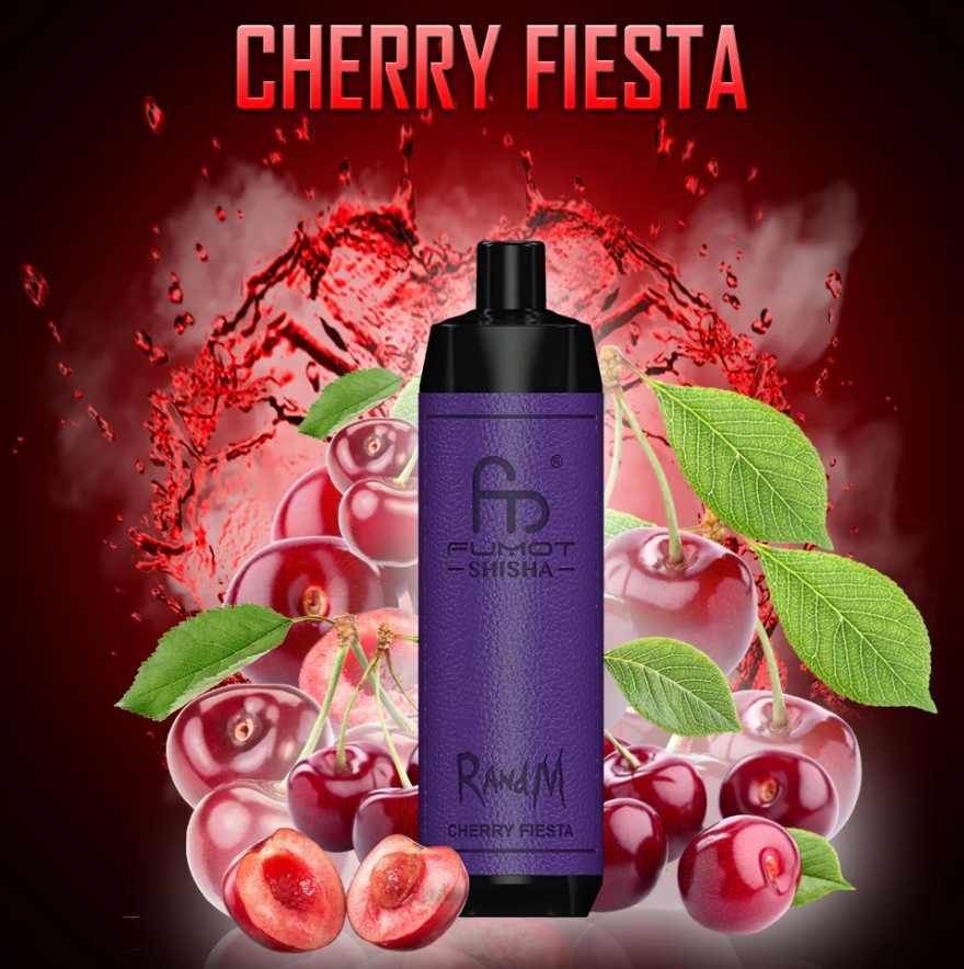 Fumot RandM Shisha 10000 Vape - Cherry Fiesta : Une Explosion de Saveurs pour les Amateurs de Vape en France