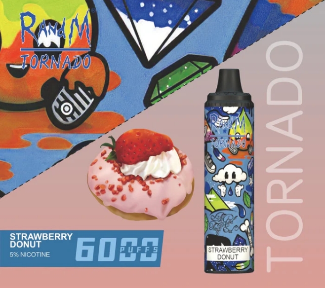 Le RandM Tornado 6000 Beignet aux Fraises : Une Révolution dans le Vapotage en Suisse