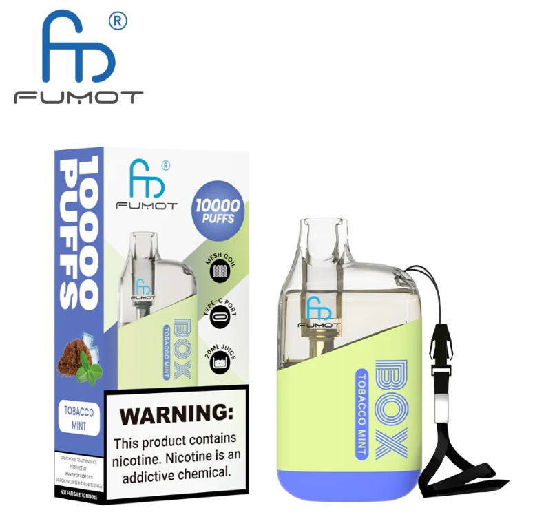 Découverte du Fumot Original RandM Tornado Box 10000 Vape - Menthe Tabac : Une expérience de vapotage unique en France