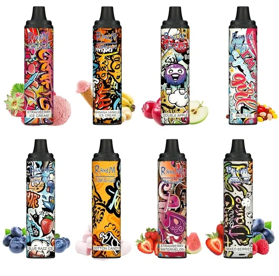 RandM Tornado 6000 Puffs Vape - jeu de quilles : Une explosion de saveurs pour une expérience de vapotage unique