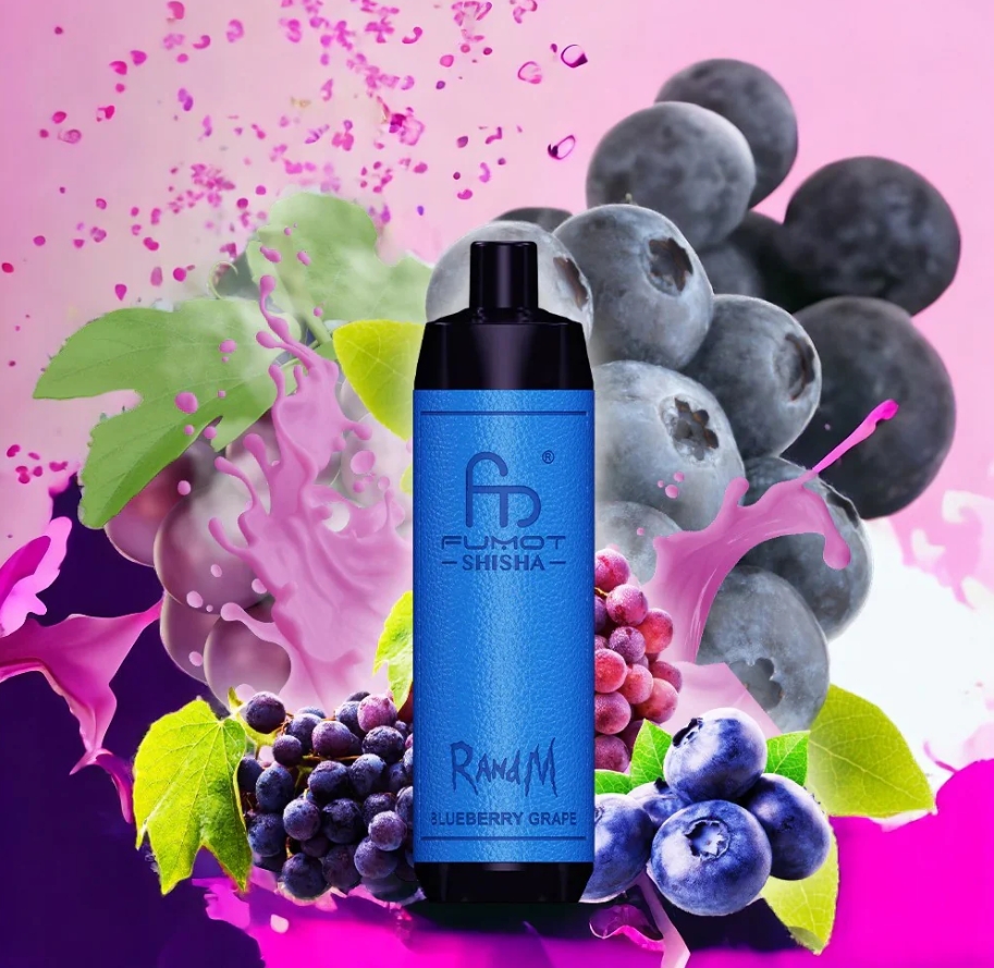 Fumot RandM Shisha 10000 Puffs Vape - Raisin aux Myrtilles : Une expérience de vapotage fruitée et durable en 2025