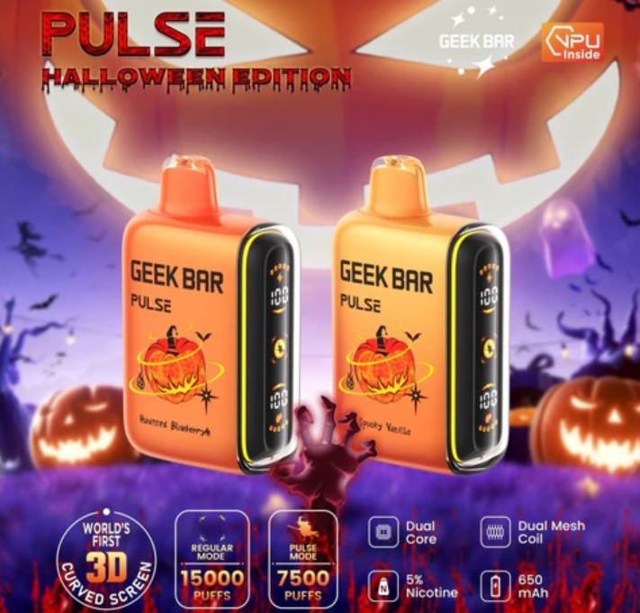 GEEK BAR Pulse 15000 Puffs Vape - Myrtille Hantée : Une Explosion de Saveur dans le Ciel Électronique Français de 2025