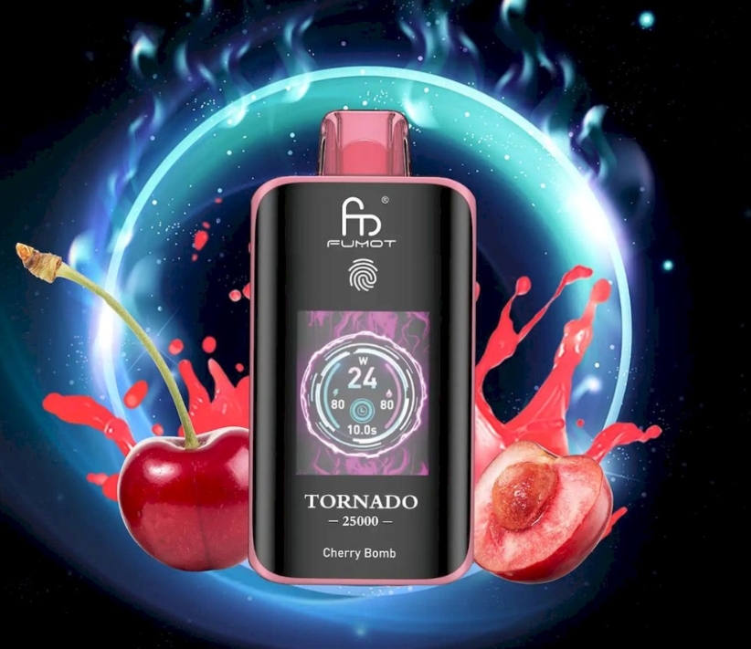 RandM Fumot Tornado 25000 Puffs Vape - bombe à cerisier : Une Explosion de Saveur pour les Vapers Français en 2025