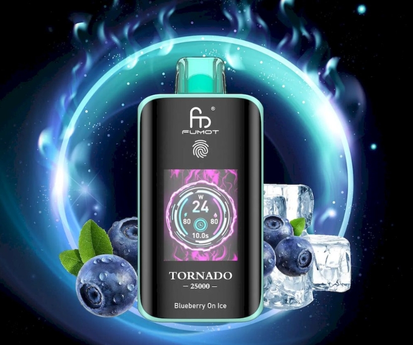 Randm Fumot Tornado 25000 Puffs Vape - Myrtille sur Glace : Une révolution dans le vapotage français en 2025