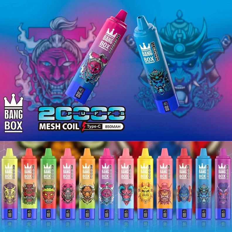 Découvrez la BangBox LED 20000 Bouffées Vape - Glace aux Myrtilles : Une Expérience de Vapotage Inoubliable