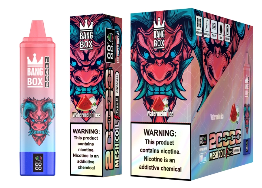 BangBox LED 20000 Bouffées Vape - glace à pastèque : Une expérience de vapotage rafraîchissante et innovante