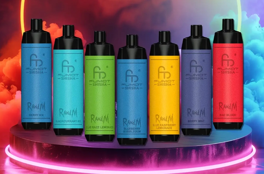 Fumot RandM Shisha 10000 Puffs Vape - Raisin aux Myrtilles : Une expérience de vapotage fruitée et durable en 2025