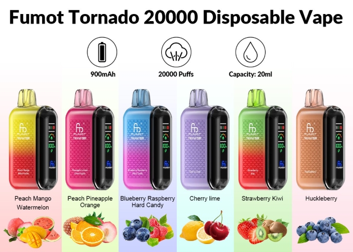 RandM Fumot Tornado 20000 Puffs Vape - Cherry Cola : Une révolution savoureuse pour les vapoteurs français en 2025