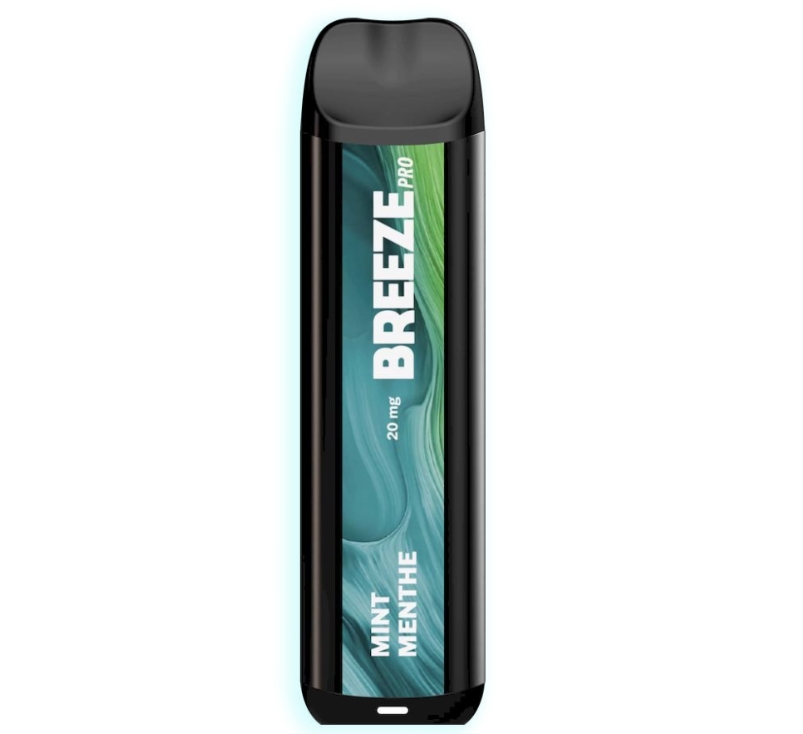 Breeze Pro 20 mg 2000 Puffs Vape - menthe : Une expérience de vapotage rafraîchissante au cœur de la France 2025