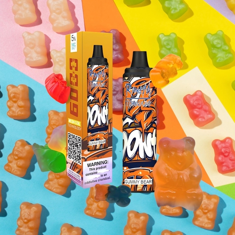 RandM Tornado 6000 Puffs Vape - Ours Gommeux : Une Expérience de Vapotage Gourmande et Innovante