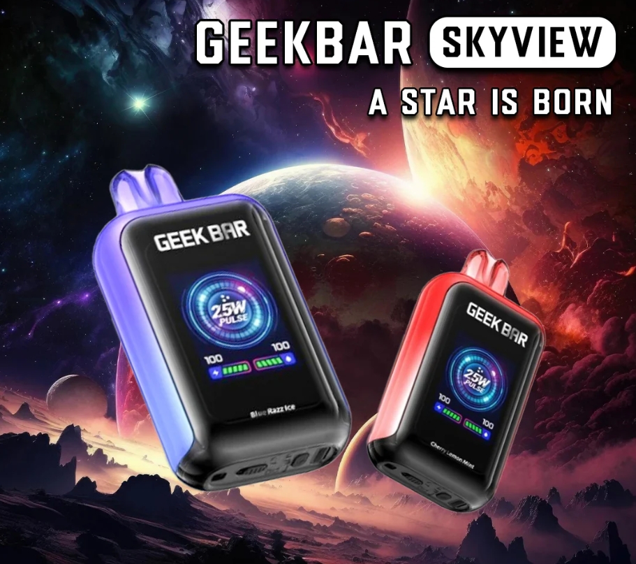 GEEK BAR Skyview 25000 Bouffées Vape - banane aux fraises : Une expérience de vapotage fruitée et durable pour le marché français 2025
