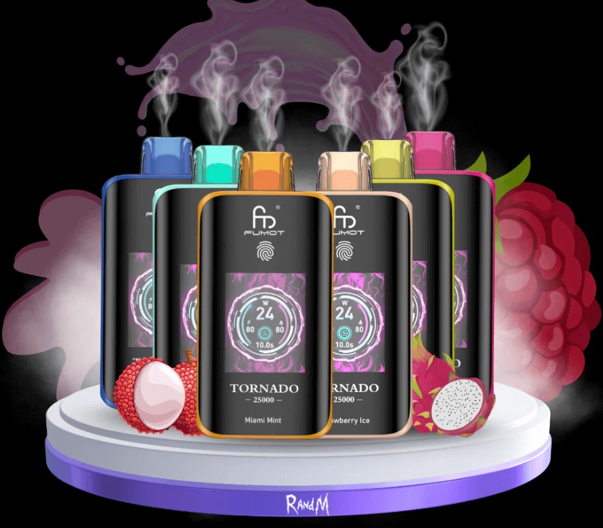 RandM Fumot Tornado 25000 Puffs Vape - bombe à cerisier : Une Explosion de Saveur pour les Vapers Français en 2025