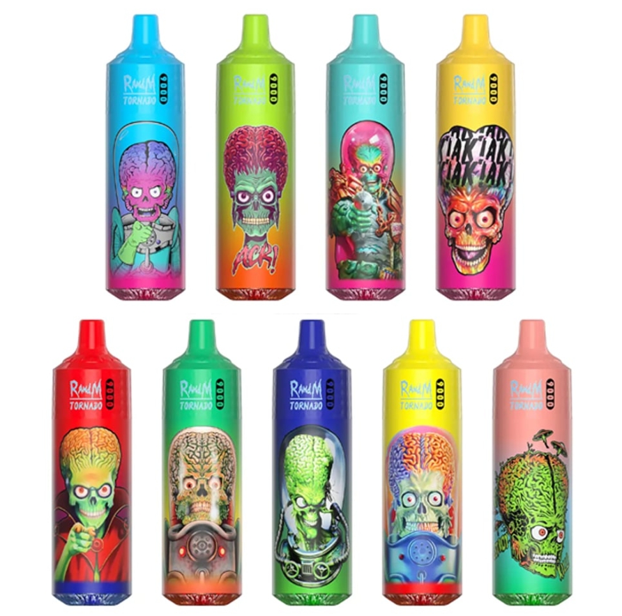 RandM Tornado 9000 Puffs Vape - Myrtille Framboise : Une Expérience de Vapotage Fruitée et Inoubliable