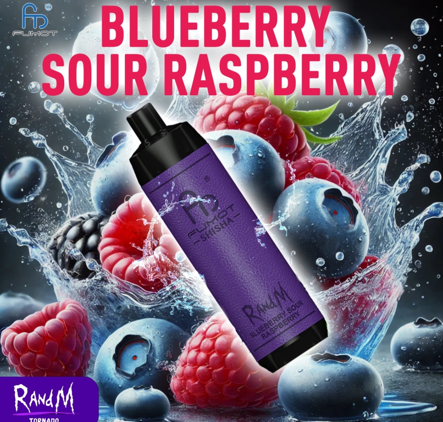 Fumot RandM Shisha 10000 Puffs Vape - framboise aigre-bleuette : Une expérience de vape audacieuse et savoureuse dans la France de 2025