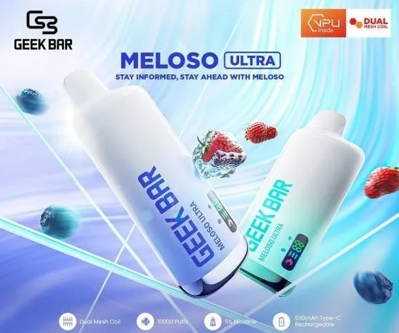 Découverte du GEEK BAR Meloso Ultra 10000 Bouffées Vape - Blue Razz Ice dans la scène française du vapotage en 2025