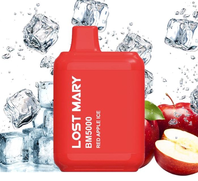 LOST MARY BM5000 Bouffées Vape - Glace aux Pommes Rouges : Une Explosion de Saveur Fruitée pour 2025 !