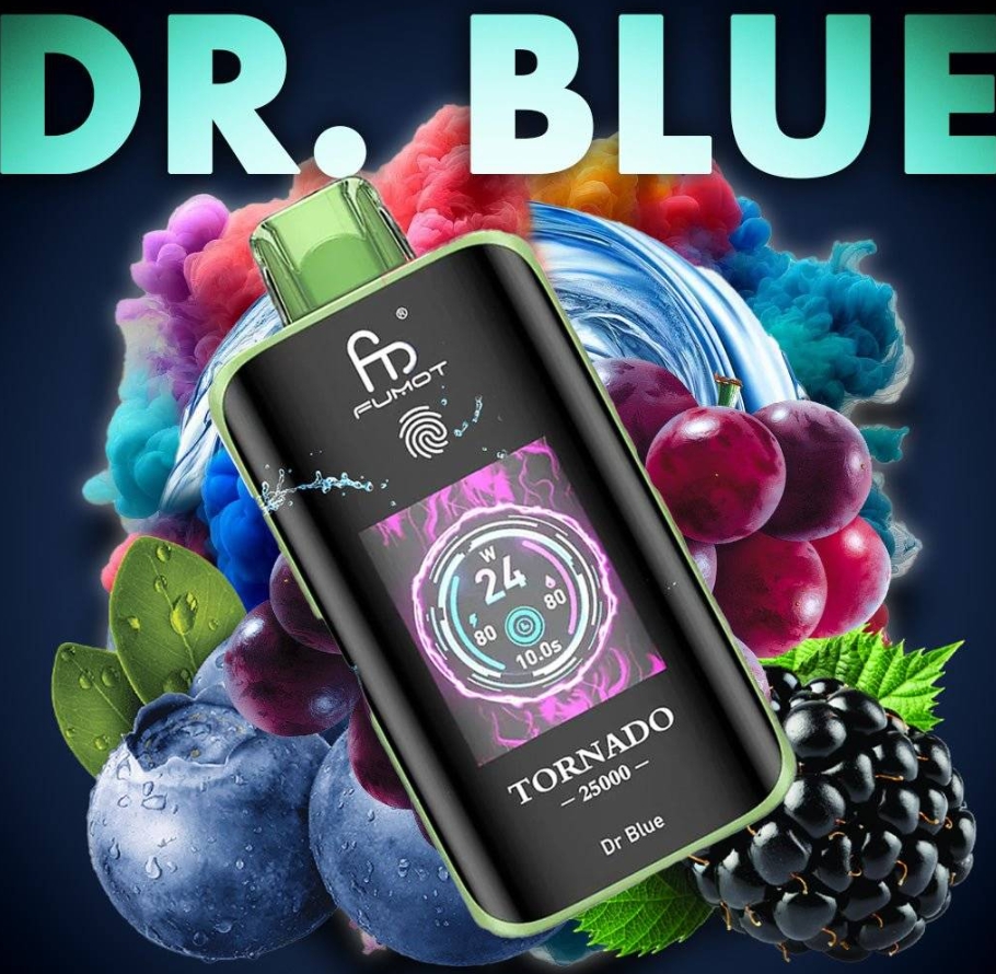 Randm Fumot Tornado 25000 Puffs Vape - Dr Blue : Une expérience de vapotage révolutionnaire en France